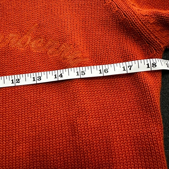 Burberry Men's Sweater in Rich Orange - Picture 10 of 10